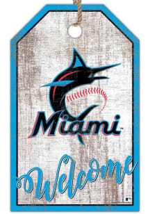Miami Marlins Welcome Team Tag Sign