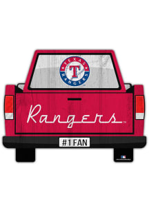 Texas Rangers Truck Back Cutout Sign
