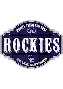 Colorado Rockies 24 Inch Homegating Tavern Sign - Purple