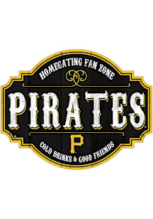 Pittsburgh Pirates 12 Inch Homegating Tavern Sign - Black