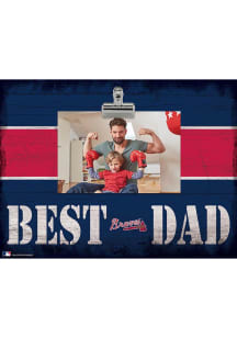 Atlanta Braves Best Dad Clip Picture Frame