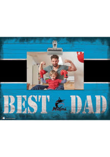 Miami Marlins Best Dad Clip Picture Frame