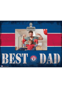 Texas Rangers Best Dad Clip Picture Frame