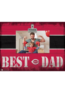 Cincinnati Reds Best Dad Clip Picture Frame