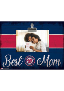 Washington Nationals Best Mom Clip Picture Frame