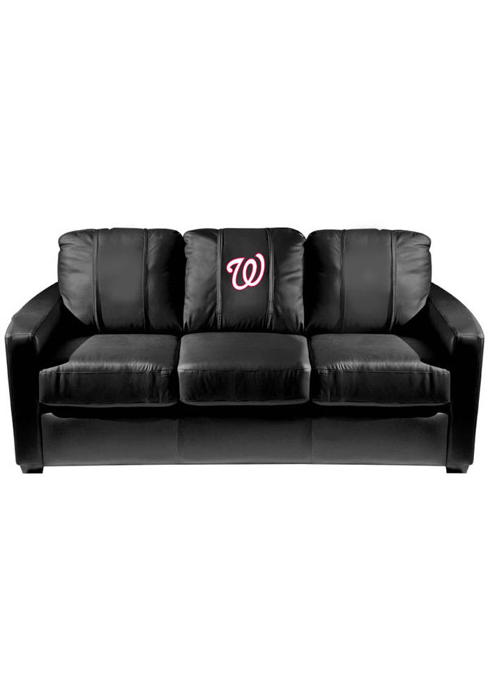 Washington Nationals Faux Leather Sofa