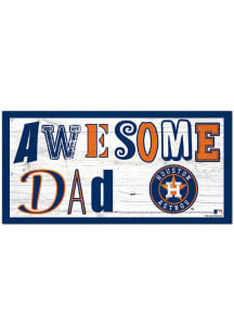 Houston Astros Awesome Dad Sign