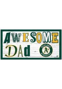 Oakland Athletics Awesome Dad Sign