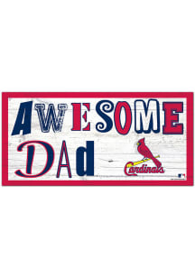 St Louis Cardinals Awesome Dad Sign