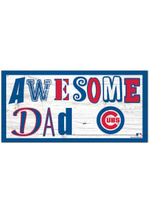 Chicago Cubs Awesome Dad Sign