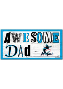 Miami Marlins Awesome Dad Sign