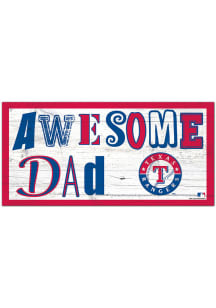 Texas Rangers Awesome Dad Sign