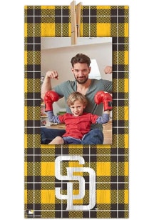 San Diego Padres Plaid Clothespin Sign