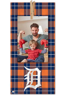 Detroit Tigers Plaid Clothespin Sign