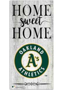 Oakland Athletics Home Sweet Home Whitewashed Sign