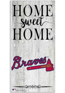 Atlanta Braves Home Sweet Home Whitewashed Sign