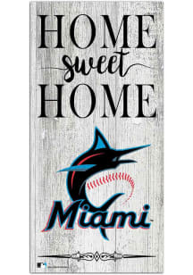 Miami Marlins Home Sweet Home Whitewashed Sign