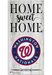 Washington Nationals Home Sweet Home Whitewashed Sign