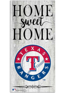 Texas Rangers Home Sweet Home Whitewashed Sign