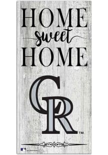 Colorado Rockies Home Sweet Home Whitewashed Sign