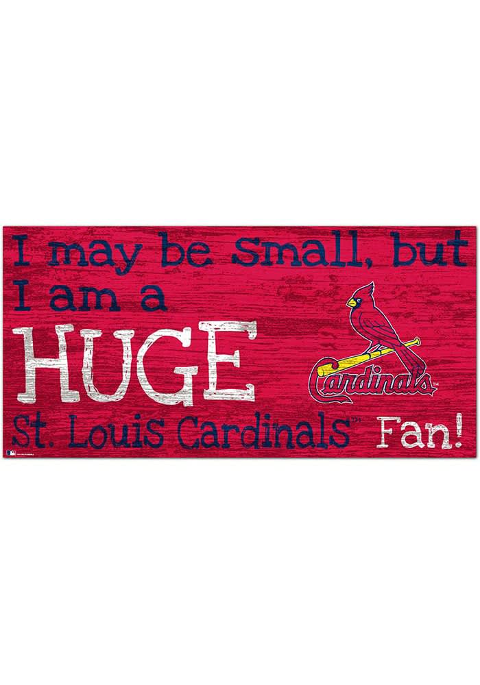 18X 7 VINTAGE CLUBHOUSE FAN SIGN ST LOUIS CARDINALS