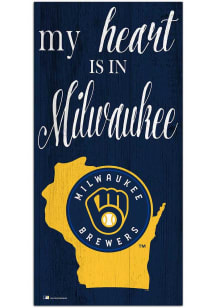 Milwaukee Brewers My Heart State Sign