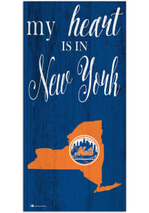 New York Mets My Heart State Sign