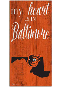 Baltimore Orioles My Heart State Sign