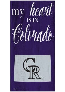 Colorado Rockies My Heart State Sign