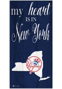 New York Yankees My Heart State Sign