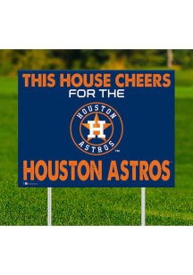 Houston Astros This House Cheers For Yard Sign