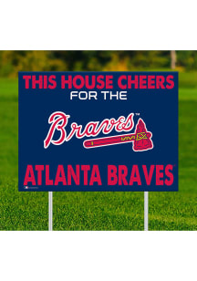 Atlanta Braves This House Cheers For Yard Sign