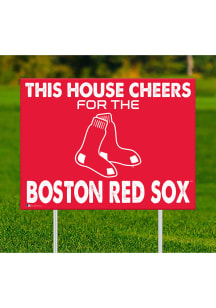 Boston Red Sox This House Cheers For Yard Sign