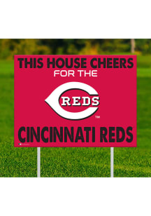 Cincinnati Reds This House Cheers For Yard Sign