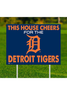 Detroit Tigers This House Cheers For Yard Sign