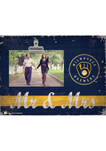 Milwaukee Brewers Mr and Mrs Clip Picture Frame