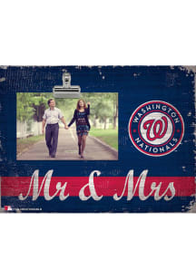 Washington Nationals Mr and Mrs Clip Picture Frame