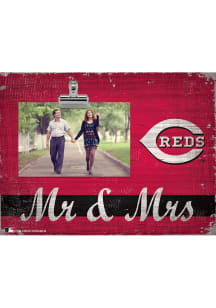 Cincinnati Reds Mr and Mrs Clip Picture Frame