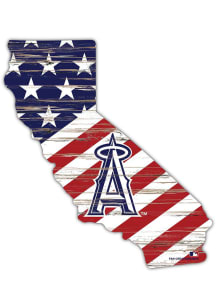 Los Angeles Angels 12 Inch USA State Cutout Sign