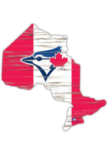 Toronto Blue Jays 12 Inch USA State Cutout Sign