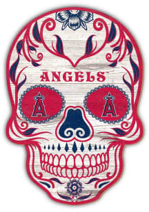 Los Angeles Angels 12 Inch Sugar Skull Sign