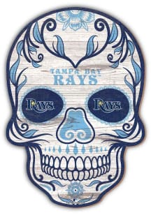 Tampa Bay Rays 12 Inch Sugar Skull Sign