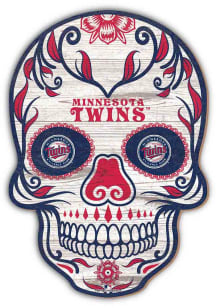 Minnesota Twins 12 Inch Sugar Skull Sign