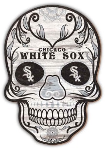 Chicago White Sox 12 Inch Sugar Skull Sign