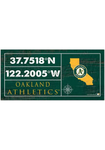 Oakland Athletics Horizontal Coordinate Sign
