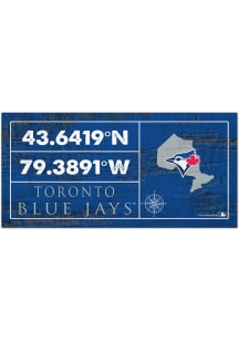 Toronto Blue Jays Horizontal Coordinate Sign