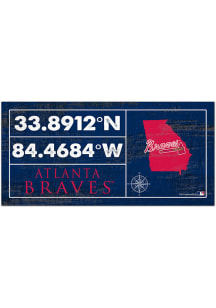 Atlanta Braves Horizontal Coordinate Sign