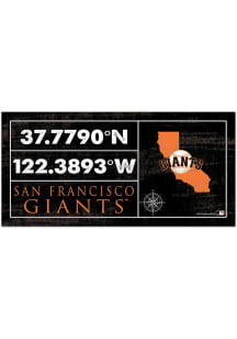 San Francisco Giants Horizontal Coordinate Sign