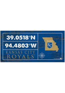 Kansas City Royals Horizontal Coordinate Sign