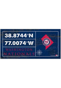 Washington Nationals Horizontal Coordinate Sign